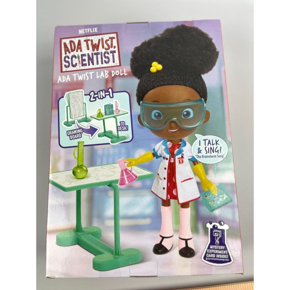 Ada Twist Scientist Lab Doll NIB Talks and Sings w/Accessories Netflix show - Picture 2 of 2